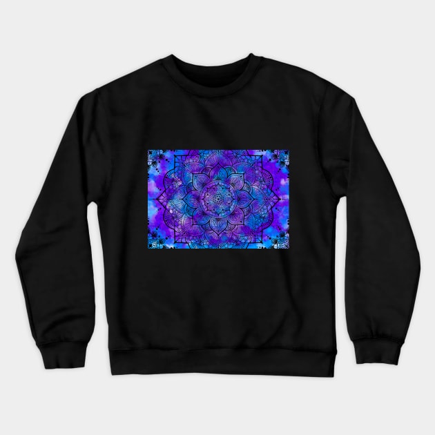 Galaxy Mandala Crewneck Sweatshirt by MayGreenAbgrall
